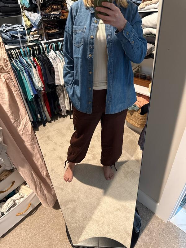Customer photo for "Fall transitional piece to wear during pregnancy and postpartum."