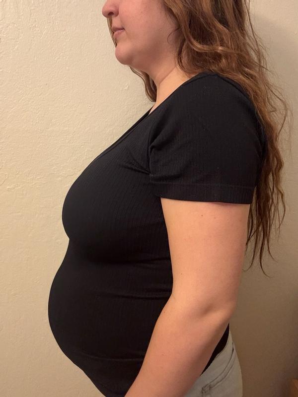 Customer photo for "Maternity shirts"