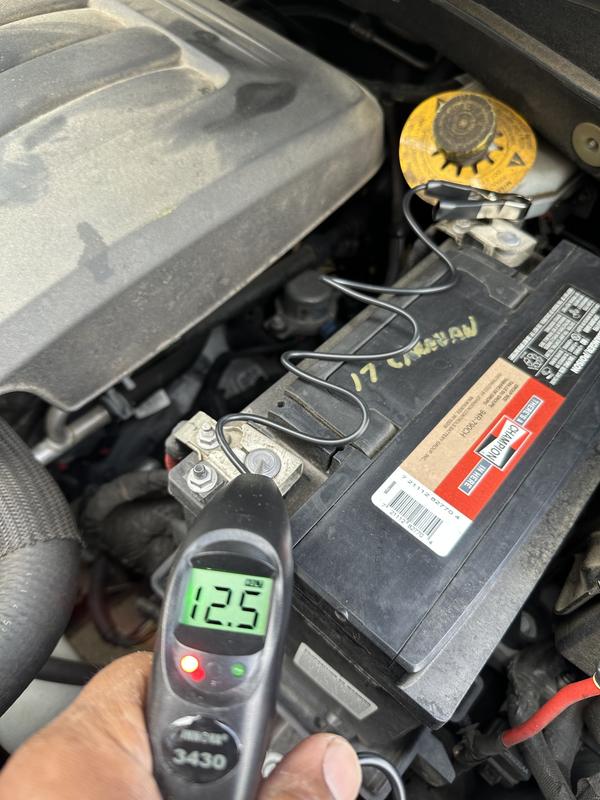 Battery voltage test