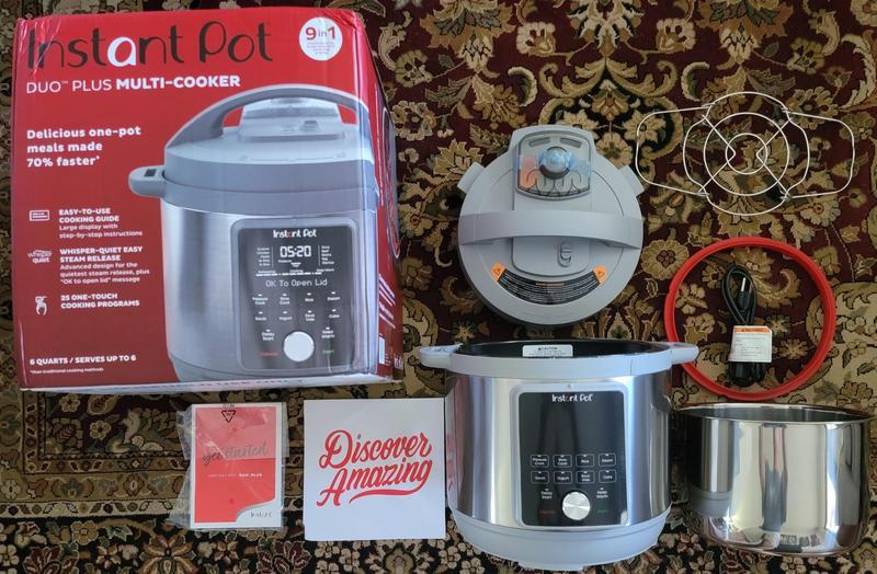 Instant Pot Duo Plus, 6-Quart Whisper Quiet outlet 9-in-1 Electric Pressure Cooker