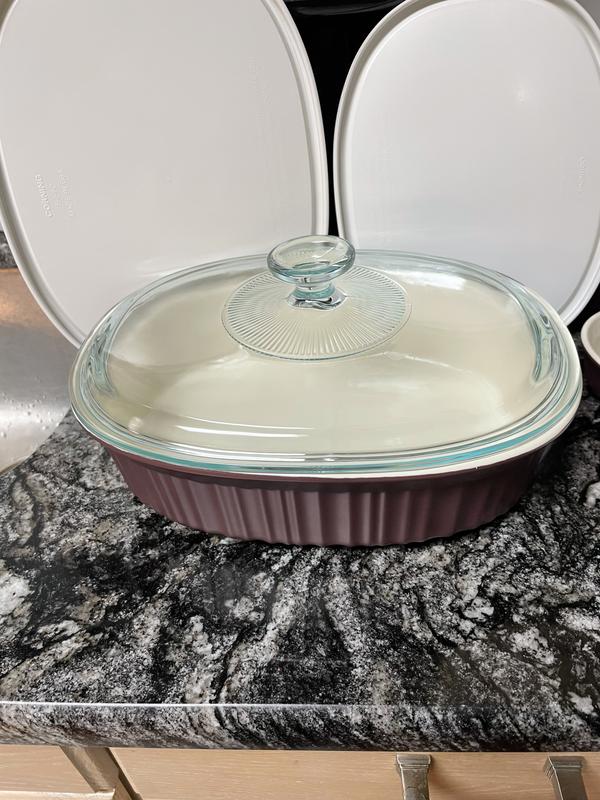 Corningware French Colors 1.5qt Round Ceramic Baking Dish - Cabernet