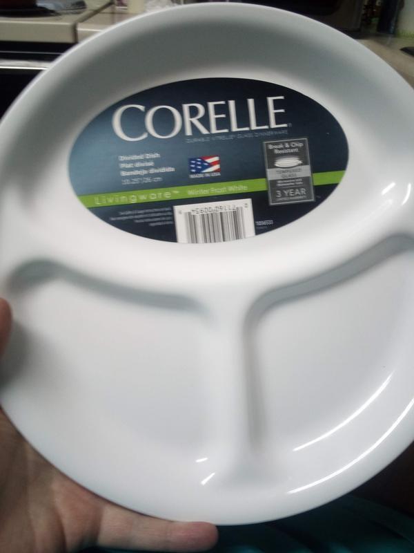 Corelle divided outlet plates 10.25