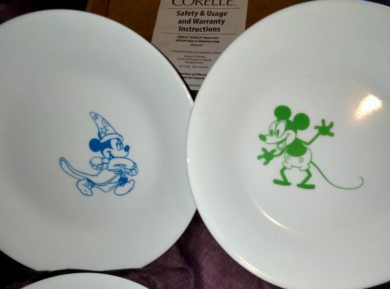 Disney Commemorative Series, Mickey Mouse Club 6.75 Appetizer Plate,  4-pack