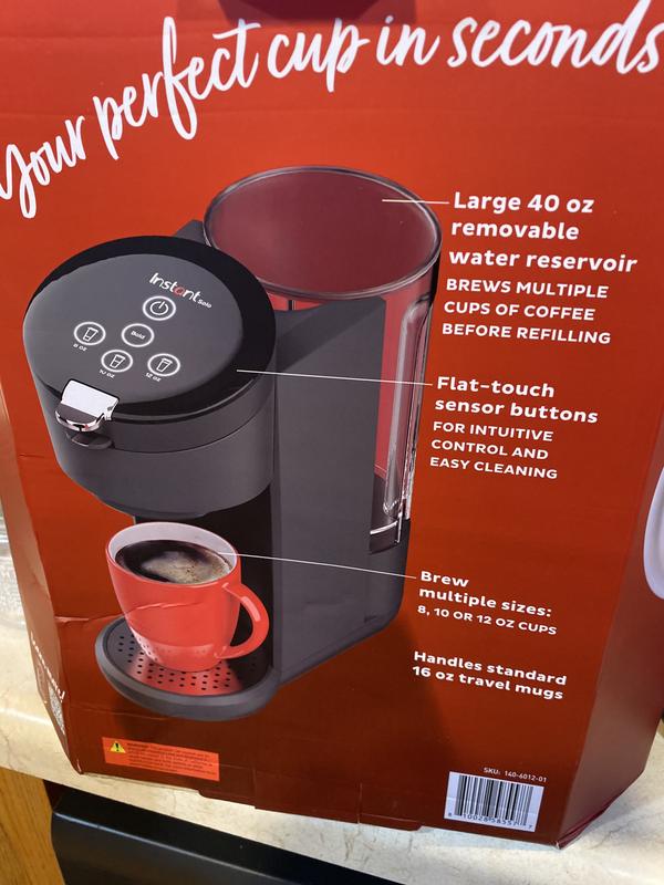 Instant Pot Solo 2-in-1 Single Serve Coffee Maker for Ground Coffee, K-Cup  Pod Compatible Coffee Brewer, Includes Reusable Coffee Pod, 8 to 12oz. Brew  Sizes, 40oz. Water Reservoir, Black 69.99 - Quarter Price