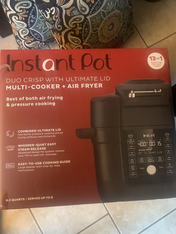  Instant Pot Duo Crisp Ultimate Lid, 13-in-1 Air Fryer and Pressure  Cooker Combo, Sauté, Slow Cook, Bake, Steam, Warm, Roast, Dehydrate, Sous  Vide, & Proof, App With Over 800 Recipes, 6.5