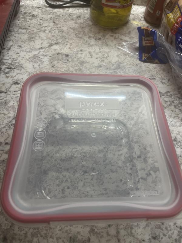 Pyrex Freshlock Square Glass Food Storage Container - Clear, 4 cups - Pay  Less Super Markets