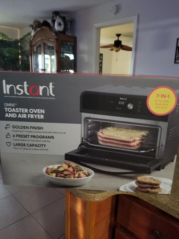 What materials are Instant Brands Instant Omni Pro Air Fryer Toaster Ovens  made of?