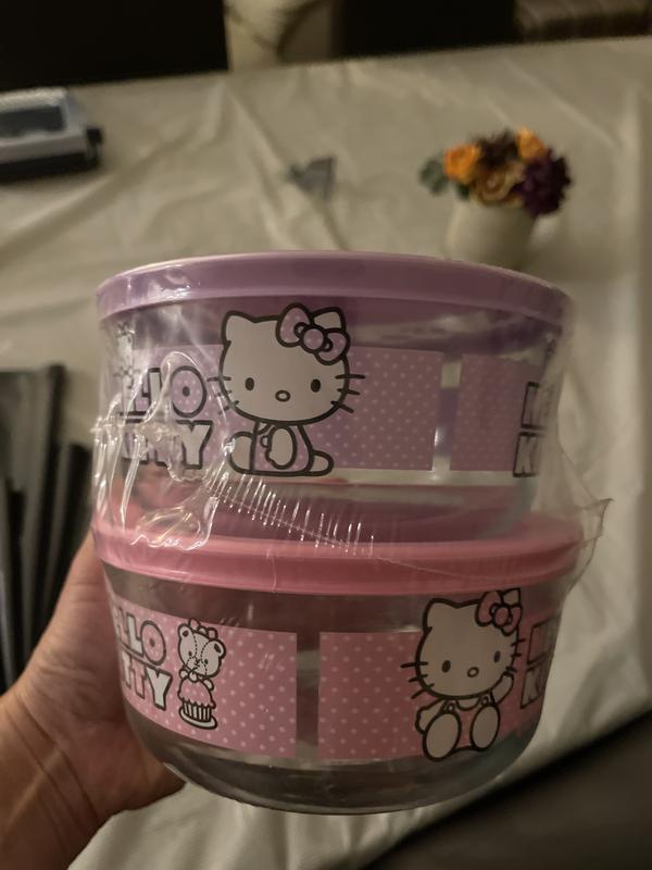 Tupperware Hello Kitty ot & mug set