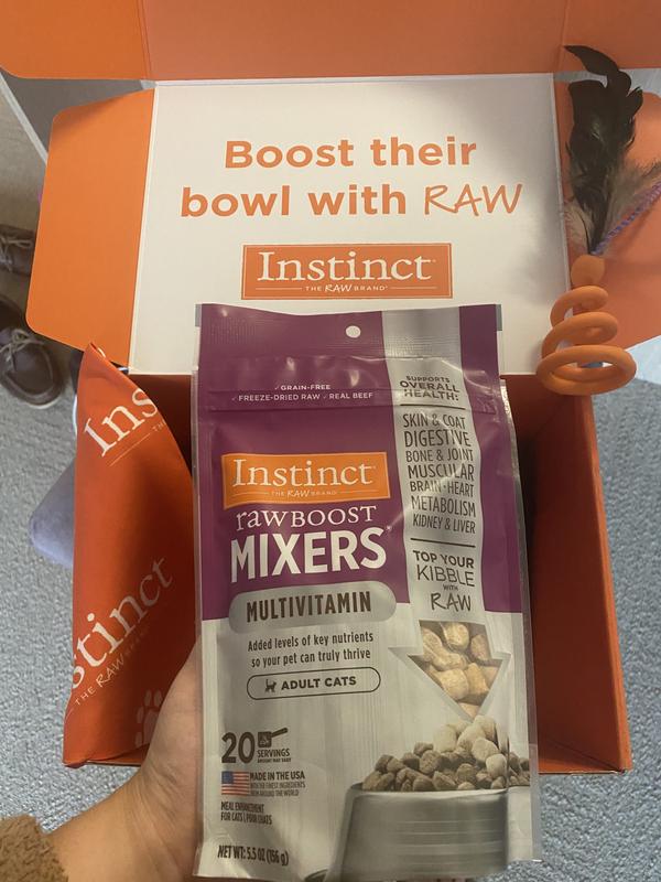 Raw Boost Mixers Multivitamin for Adult Cats Freeze Dried Food Topper Instinct Pet Food