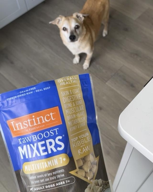Instinct Boost Mixers Mobility Support Recipe Grain Free Freeze Dried Raw Dog Food Topper 5.5-oz