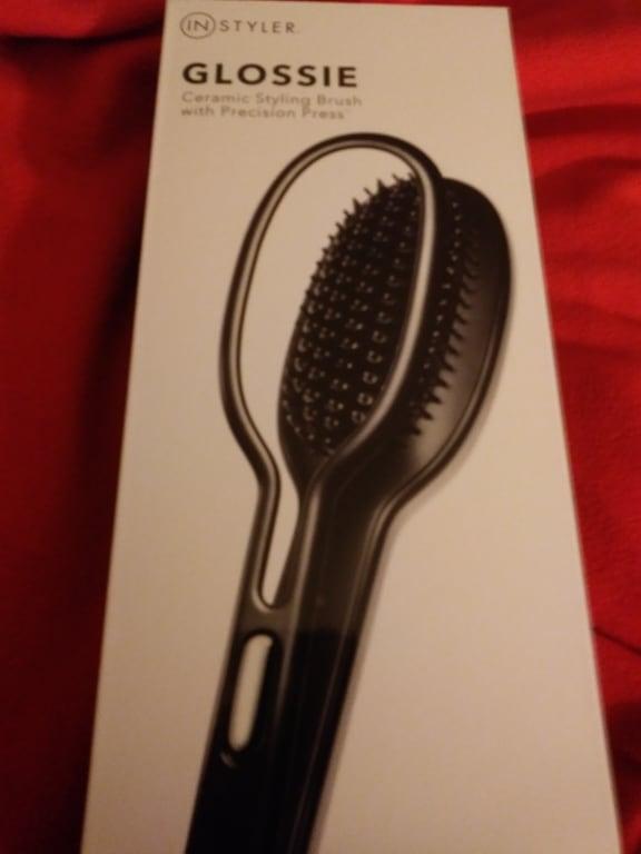 InStyler GLOSSIE Ceramic Styling Brush in Black Bed Bath and Beyond