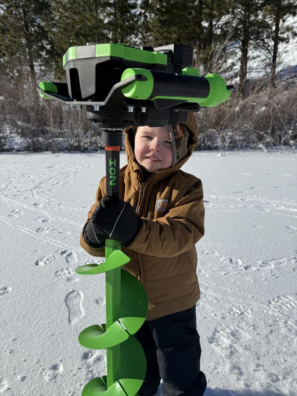 Grandsons first time on the ice