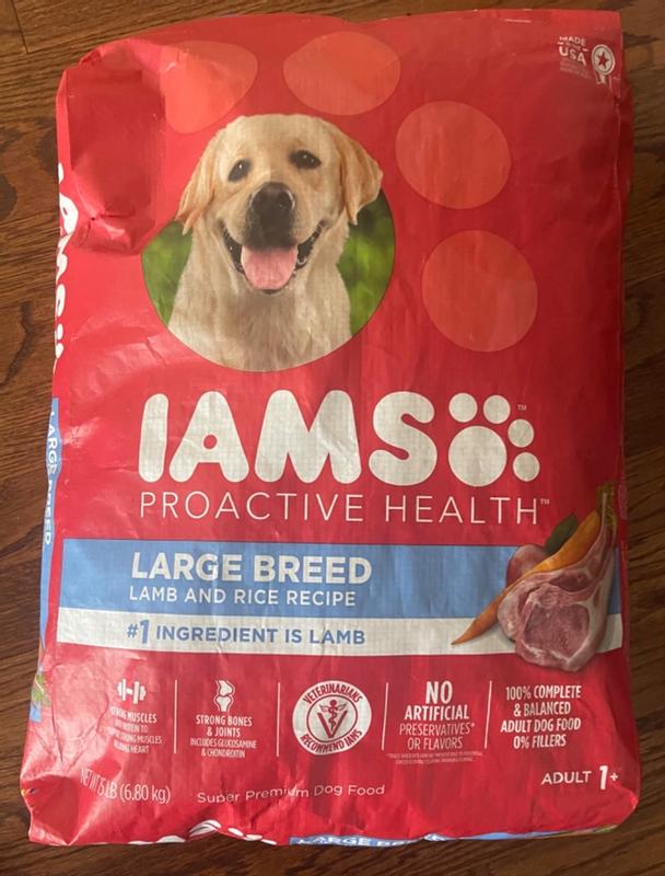 IAMS PROACTIVE HEALTH Large Breed Adult Dry Dog Food Lamb Rice