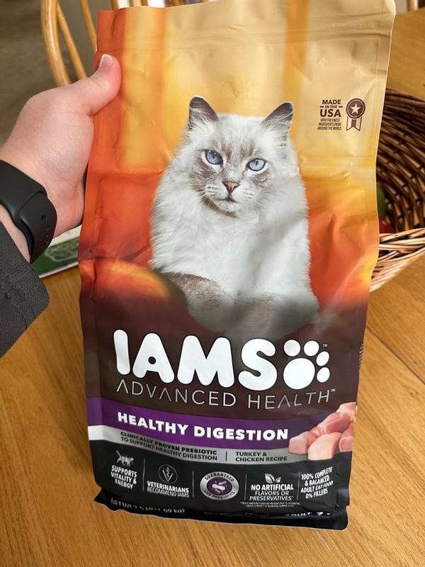 Iams Advanced Health Dry Cat Food Healthy Digestion Turkey