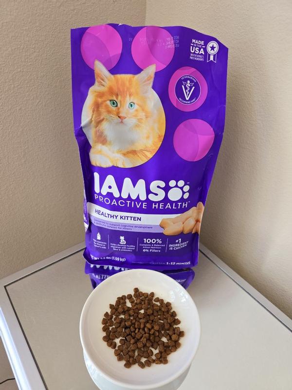 IAMS PROACTIVE HEALTH Healthy Kitten Dry Cat Food with Chicken Cat Kibble 3.5 lb. Bag Meijer