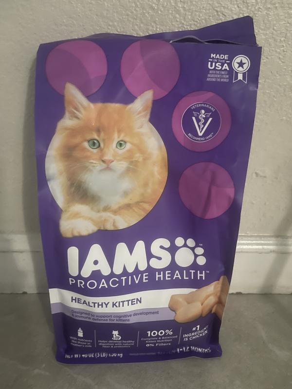 IAMS PROACTIVE HEALTH Healthy Kitten Dry Cat Food with Chicken Cat Kibble 3.5 lb. Bag Meijer