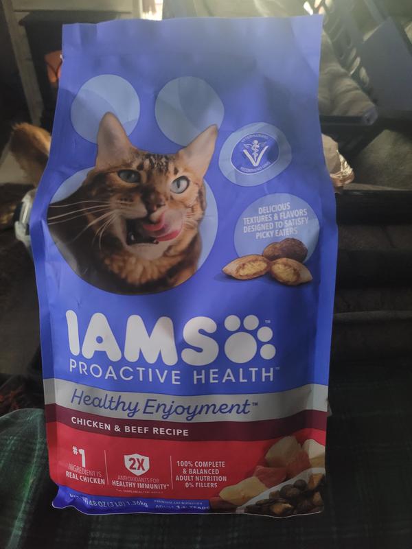 IAMS Healthy Enjoyment Dry Cat Food Chicken Salmon Recipe 6 lb