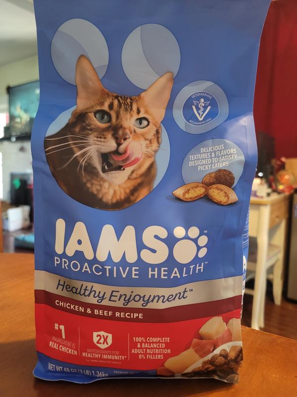 IAMS Healthy Enjoyment Dry Cat Food Chicken Salmon Recipe 6 lb