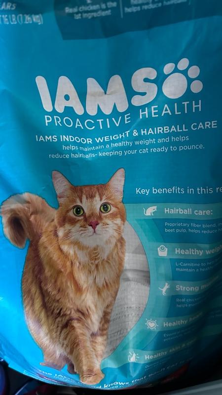 Buy IAMS Proactive Health Adult Indoor Weight & Hairball Care Cat Food with  Chicken & Turkey, 3 lb. Bag from Dollar General - Instore