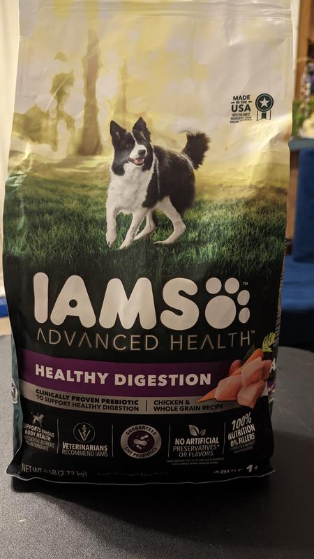 IAMS ADVANCED HEALTH Adult Healthy Digestion Dry Dog Food with Real Chicken