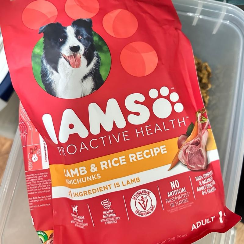 Iams lamb clearance and rice ingredients