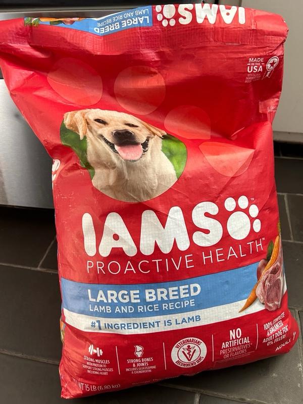 IAMS PROACTIVE HEALTH Large Breed Adult Dry Dog Food Lamb Rice