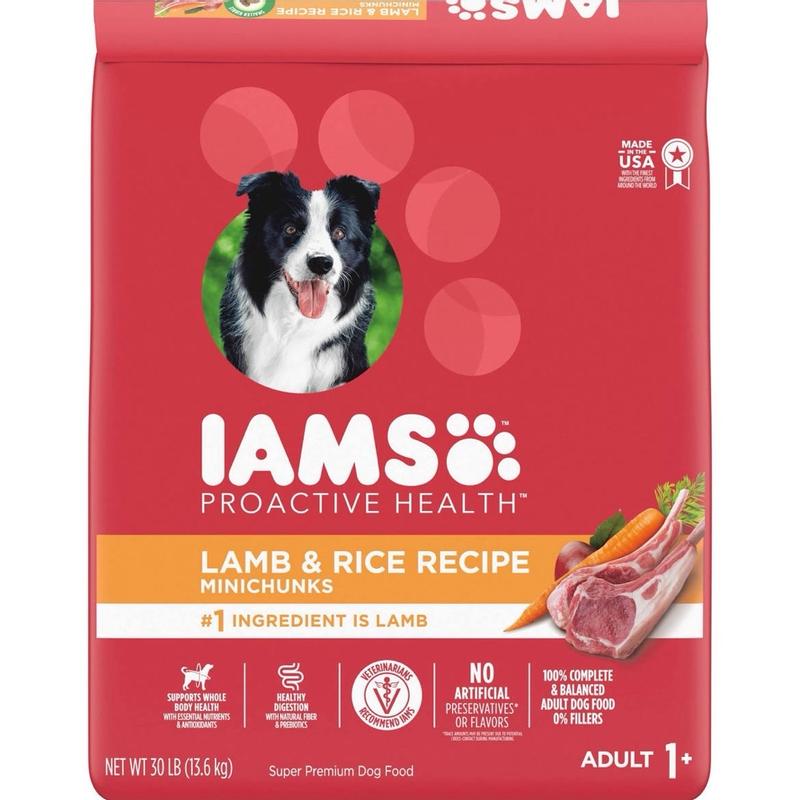 IAMS PROACTIVE HEALTH Large Breed Adult Dry Dog Food Lamb Rice Recipe 40 lb. Bag