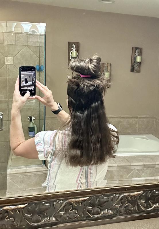 After. This after working on this section of hair for almost 10 minutes.