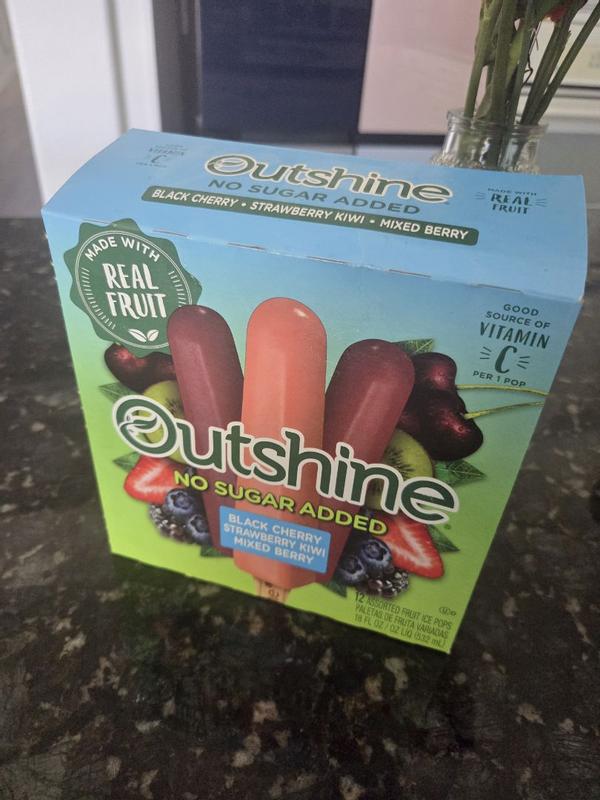 Outshine No Sugar Added Black Cherry, Strawberry Kiwi & Mixed