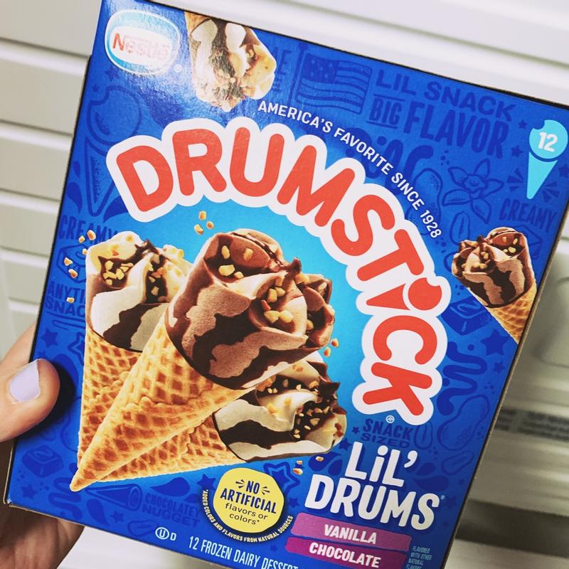 Nestle Lil Drums Vanilla/Chocolate Frozen Dairy Dessert Cones 27 FL OZ ...