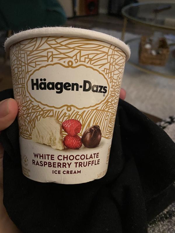 Haagen-dazs White Chocolate Raspberry Truffle Ice Cream - 14oz