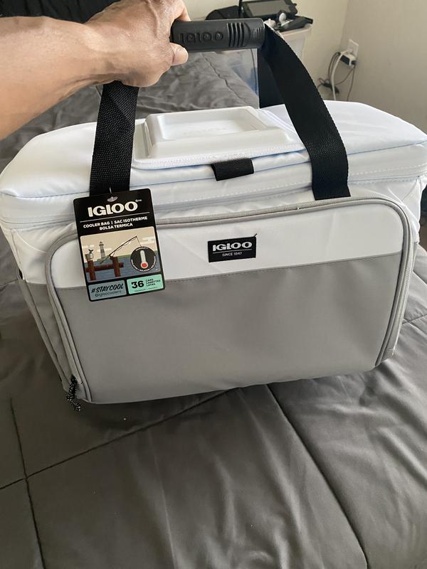 IGLOO Cooler Bag Isotherme Bolsa Termica staycool 36 cans ,White Poly