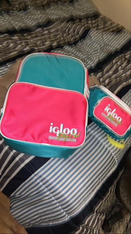 Igloo 20 Can Retro Backpack Soft Sided Cooler, Purple 