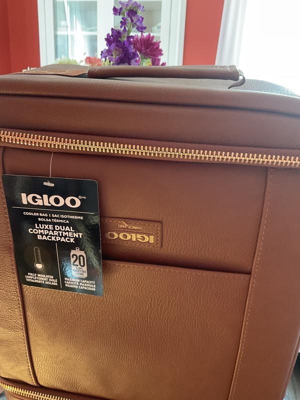 Igloo Luxe Satchel Cooler Bag - Cognac