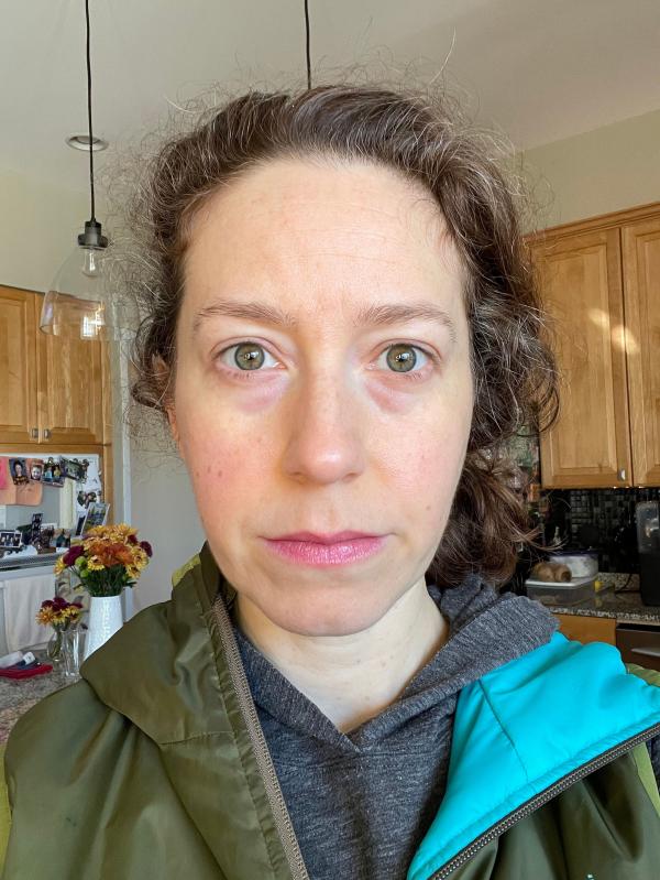 Customer photo for "Glossy without being sticky"