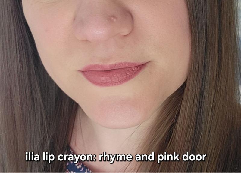 Customer photo for "Love these lip crayons. Rhyme and pink door are my favorite"