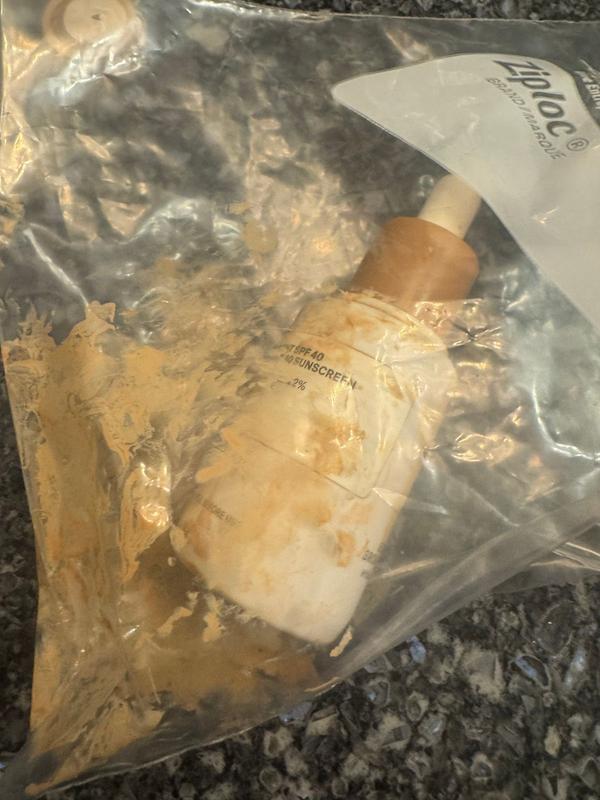 Customer photo for "Matte Skin Tint, Packaging is Horrible"