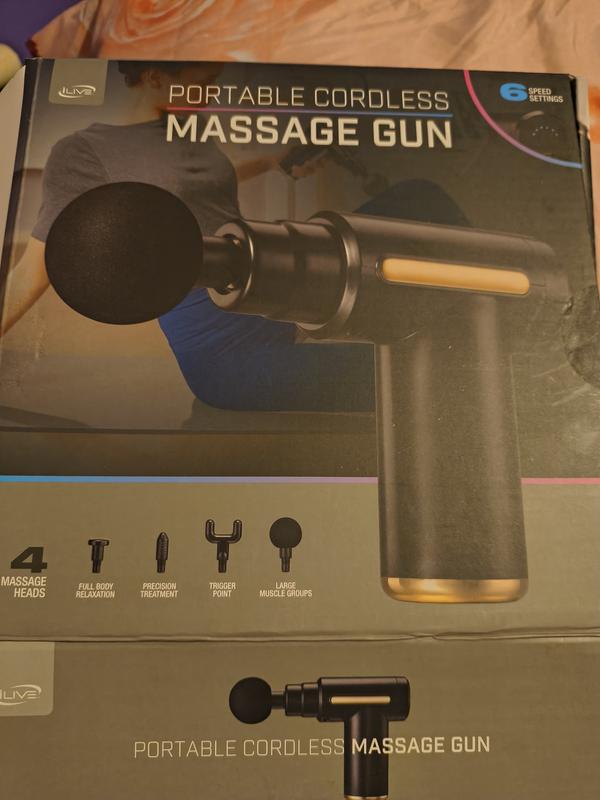 iLIVE Portable Cordless Massage Gun