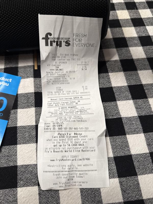 Photo submitted with review of product