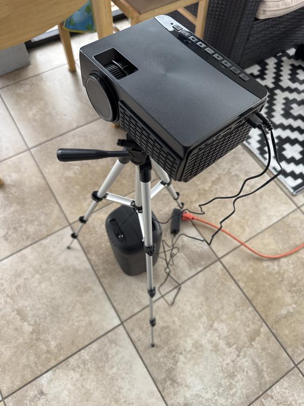 Projector and speaker connected