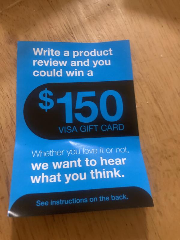 Photo submitted with review of product