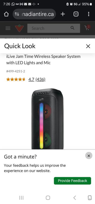 Photo submitted with review of product