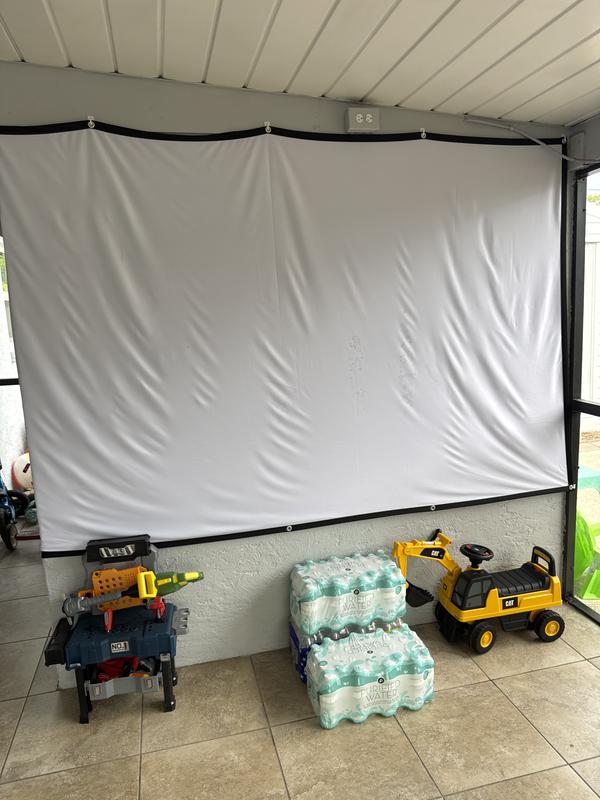 Projector screen mounted