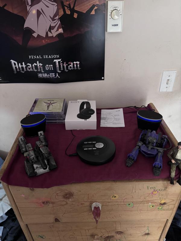 The CD player in its natural habitat!