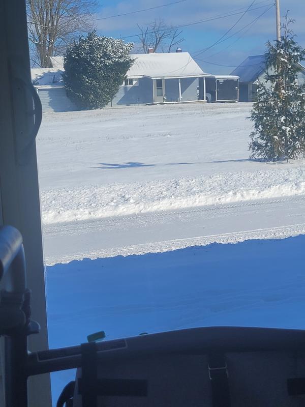 Listening to tiki speakers watching it snow