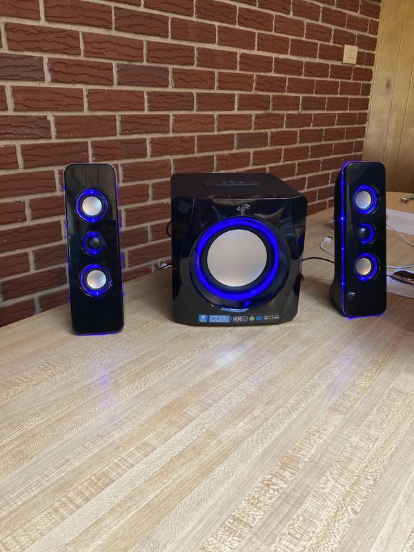 iLive IHB23B 150W 2.1 Bookshelf Bluetooth Speaker System BlackWhite