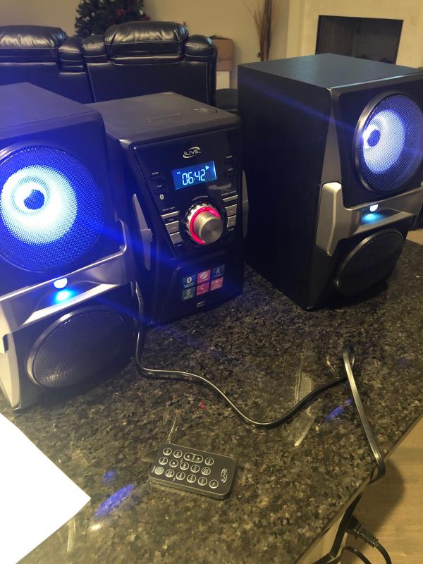 ilive bluetooth cd radio home music system