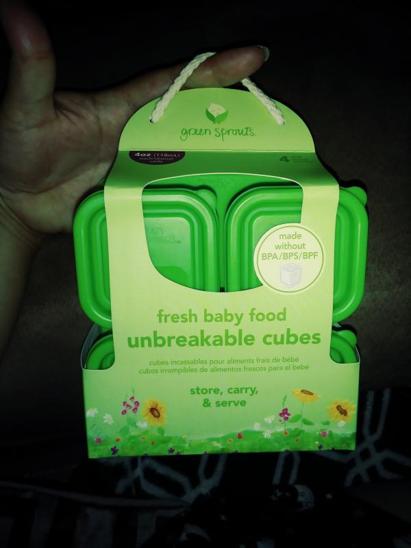 Fry S Food Stores Green Sprouts Fresh Baby Food Unbreakable Cubes Aqua 4 Oz