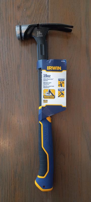 IRWIN 19-oz Milled Face Steel Head Steel Framing Hammer IWHT51019 at ...