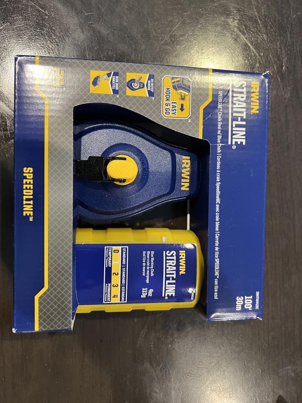 STRAIT-LINE® SPEEDLINE™ Chalk Reel w/ Blue Chalk | IRWIN